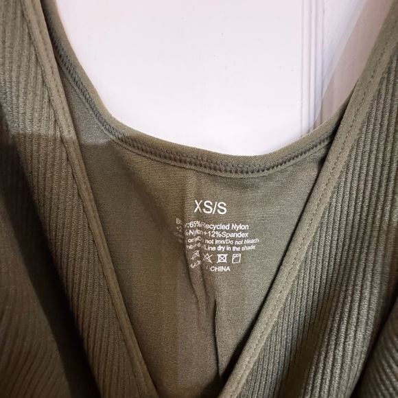 Elegant Olive Green Maxi Dress - Picture 5 of 5